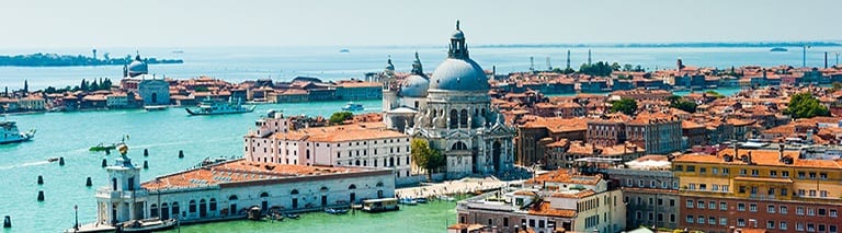 Overzicht over Venetië, Italië
