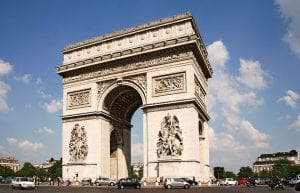 arc de triomphe in Parijs