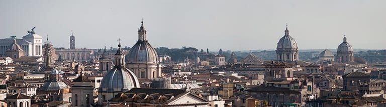 Overzicht over de daken van Rome