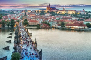Prachtig uitzicht over Praag
