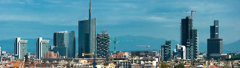 Skyline van Milaan