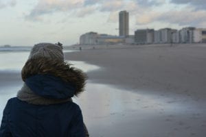 Uitwaaien op het strand van Oostende