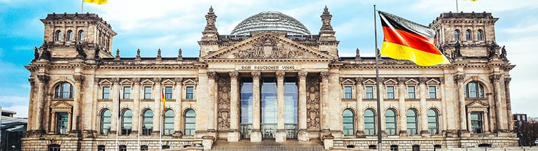 Rijksdag gebouw in Berlijn