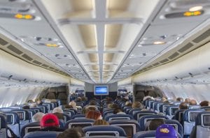 Vliegtuig stoelen economy class