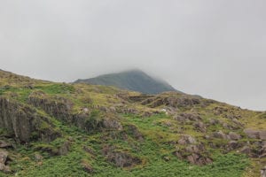 Top van de berg Snowdon