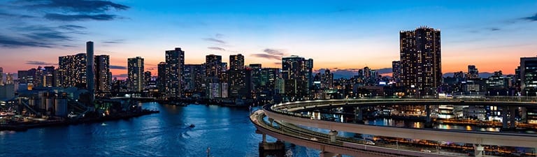 Tokio met de Regenboogbrug