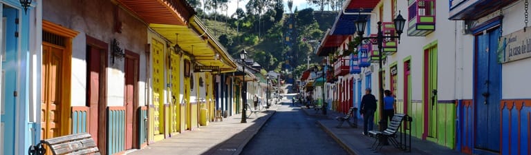 Straat in Colombia